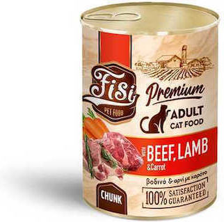Fisi Nassfutter fr Erwachsene Katzen in Dose mit Rindfleisch, Lamm und  Thunfisch ohne Getreide 400gr FS202 | Skroutz Germany