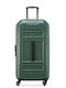Rempart Large Hard Army Suitcase With 4 Wheels Height 80cm