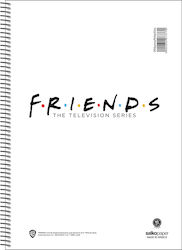 Tετράδιο Σπιράλ Friends A4 1θέμ 30φ Salko 5202832073763