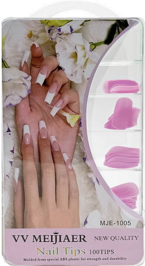 Nail Tips in Pink Color IS-718612656