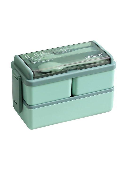 Vafomo Lunchbox Kunststoff Geeignet für die Mikrowelle 1400ml 1Stück