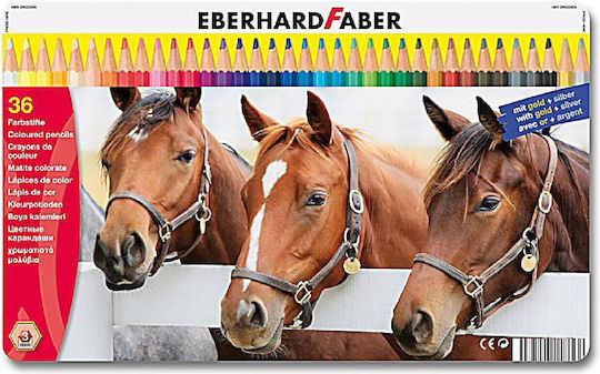 Set de creioane colorate metalice 36 bucăți N514836 Eberhard Faber 4087205148368