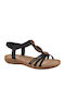 Women's Flat Sandals Anatomic in Black Color