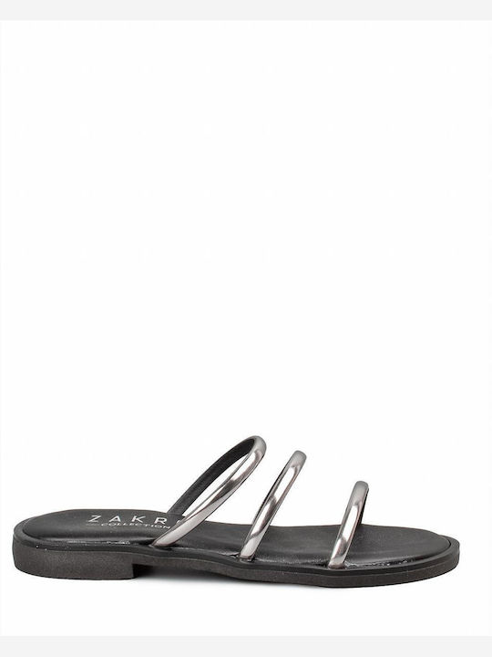 Zakro Collection Women's Flat Sandals in Black Color