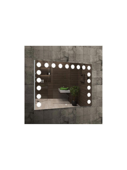 Bathroom Mirror Led Touch with Length 80cm