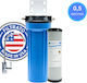 Filtrato WHF14-USA Water Filtration System Single Under Sink Micron 1/4'' with Faucet & Replacement Filter Pure LRC 2510-P5 0,5μm 57-0030/LRCP5