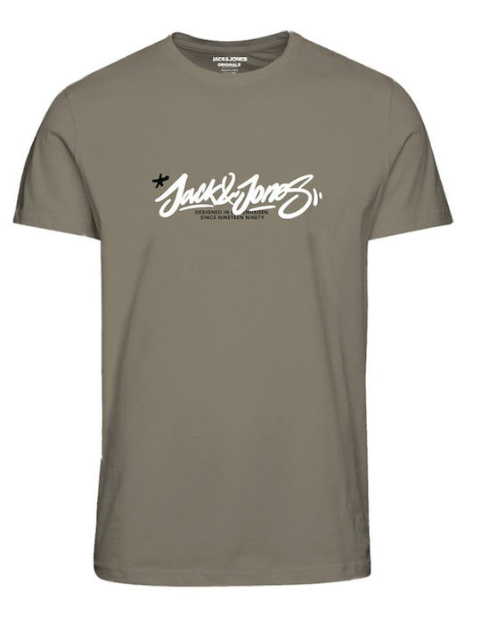 Jack & Jones Ανδρικό T-shirt Κοντομάνικο Silver...