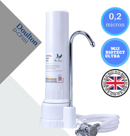 Doulton D-CP101 Water Filtration System Single Countertop with Replacement Filter BioTect Ultra 0,2μm 50-0040