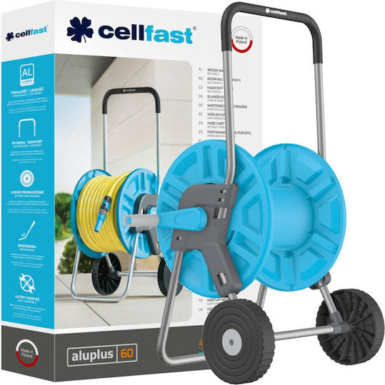 Cellfast Cu rotile Bobină de Furtun pentru Furtun până la 60m