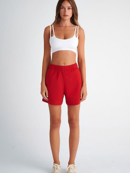 SugarFree Femei Pantaloni scurți Bermuda Roșu