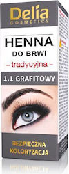 Delia Cosmetics Eyebrow Expert Βαφή Χέννα για Φ...