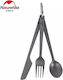 Naturehike Nobu Titan Besteckset Silber