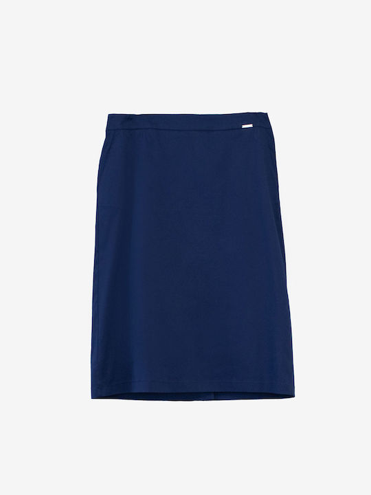 Chrisper Skirt in Navy Blue color