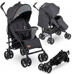 Lionelo Irma Umbrella Stroller Suitable for Newborn Black Dark Gray