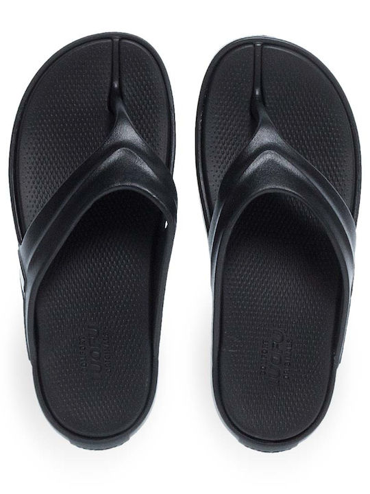 Luofu Herren Flip Flops Schwarze