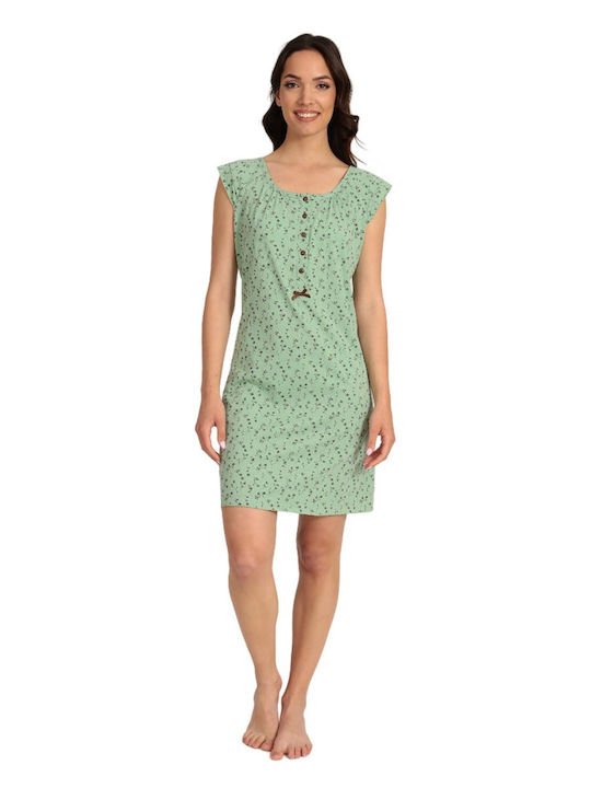 Lydia Creations Sommer Damen Nachthemd Bay Leaf...