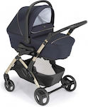 Cam Fluido Easy Adjustable 3 in 1 Baby Stroller Suitable for Newborn Navy Blue