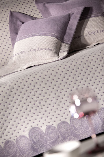 Guy Laroche Solen Sofa Throw 2 Seater 180x240cm Lilac