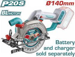 Total Circular Saw Brushless 20V Solo with Dust Extraction System