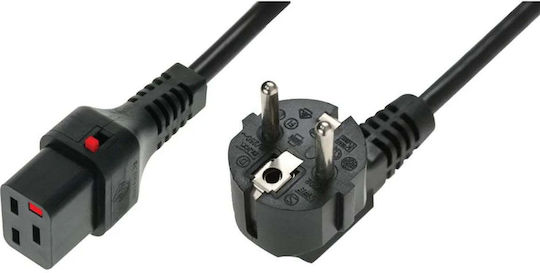Digitus Schuko - IEC C19 Кабел 2м Черен IEC EL262S