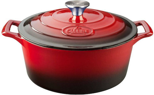 La Cuisine Tiefer Topf aus Gusseisen 2Es / 20cm