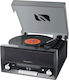 Muse MT-110 DS Turntables with Preamp and Built-in Speakers Black