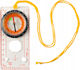 Map Compass Zola Ruler Magnifying Glass Hooks Ideal Hiking 12.7x6x1.6 Cm