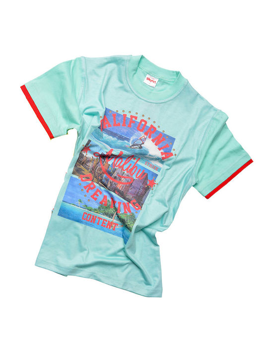 Funstrike Kids Blouse Short Sleeve Turquoise