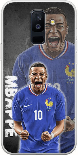 Euro 2024 Kylian Mbappe Samsung Galaxy A6 Plus 2018 Flexible Tpu Transparent Silicone
