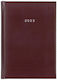 Next Basic Daily Desktop Diary 2025 Burgundy 12...