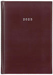 Next Basic Daily Jurnal de birou Burgundy 2025 17x25cm