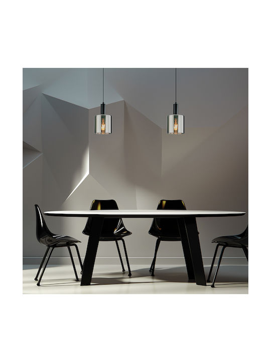 Braytron Κρεμαστό Φωτιστικό Μαύρο LED 15x15εκ.