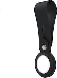 Loop Keychain Case Silicone for AirTag in Black color