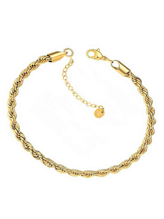 Bode Bracelet Anklet Chain made of Steel Gold Plated