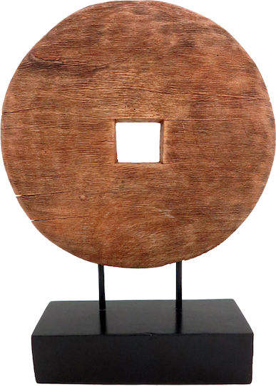 Inart Dekoratives Obst Cart aus Hölzernes 35.5x9x44cm 1Stück