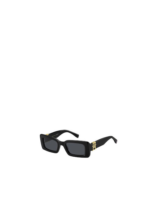 Tommy Hilfiger Γυναικεία Γυαλιά Ηλίου με Μαύρο Κοκκάλινο Σκελετό και Μαύρο Φακό TH2125/S 807/IR