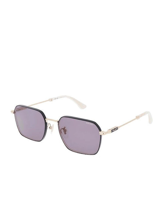 Police Men's Sunglasses with Black Frame and Purple Lens SPLN41 0302