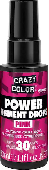 Crazy Color Power Pigment Drops Pink Ροζ 30ml