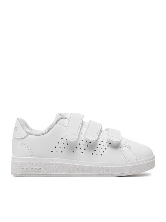 adidas ADVANTAGE Παιδικά Sneakers με Σκρατς Λευκά