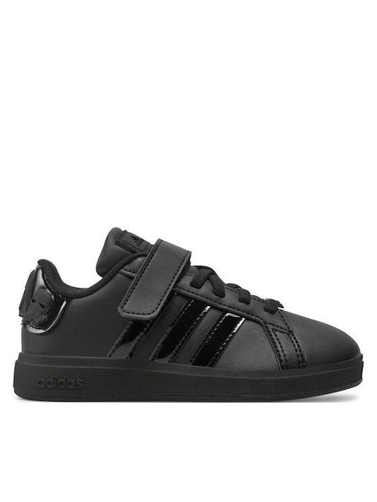 adidas Grand Court Kids Sneakers with Scratch Black