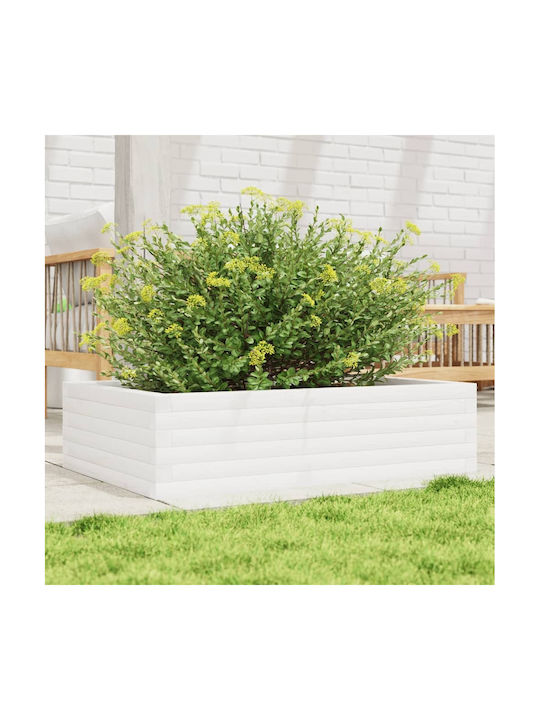 vidaXL Planter Box 90x23cm White 847234