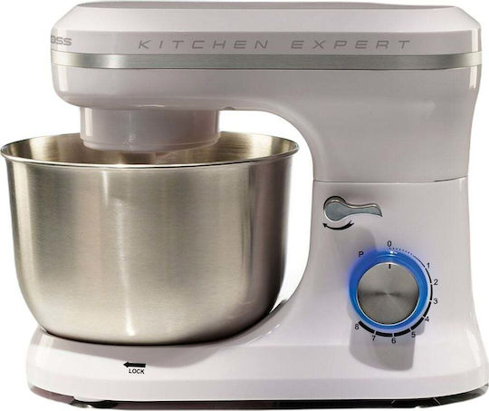Tiross Stand Mixer 1000W with Stainless Mixing Bowl 4.7lt