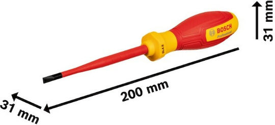 Bosch Spark Detecting Electrician VDE 10V Precision Screwdriver Straight with Nib Size 4.5mm