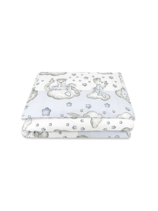 Qmini Baby Duvet Cover Set With Pillowcase Blue 140x200cm