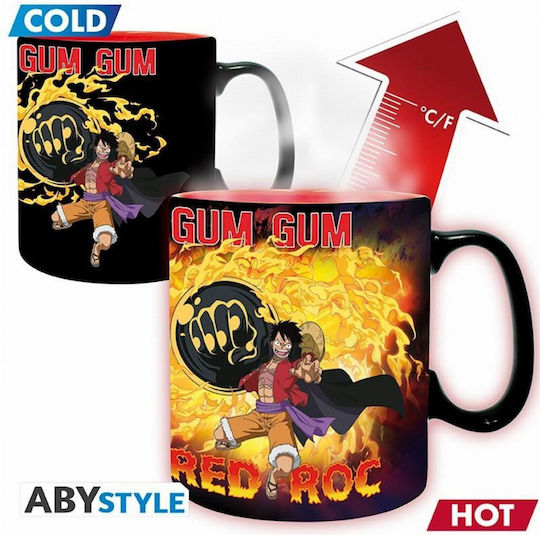 Abysse One Piece Luffy Vs Heat Change Κούπα Κεραμική 460ml 3665361134077 Abysse One Piece Luffy Vs Heat Change Κούπα Κεραμική 460ml 3665361134077