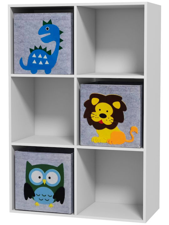 Kids' Shelf White 61.8x29.9x91.5εκ.