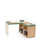 Corner Desk Wooden Green 150x140x76cm