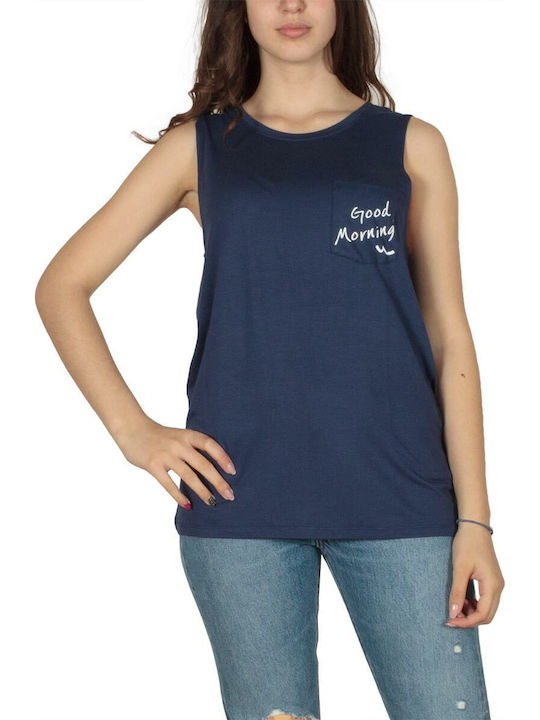 Ltb Women's Athletic Blouse Sleeveless Navy