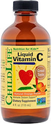 ChildLife Essentials Vitamina C 250mg Portocaliu 118ml