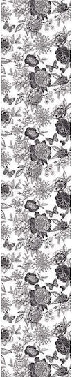 Decorative Sticker Wall Flowers 1pcs 250x45cm The Home Deco Factory